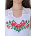 Embroidered t-shirt "Temptation" red on white